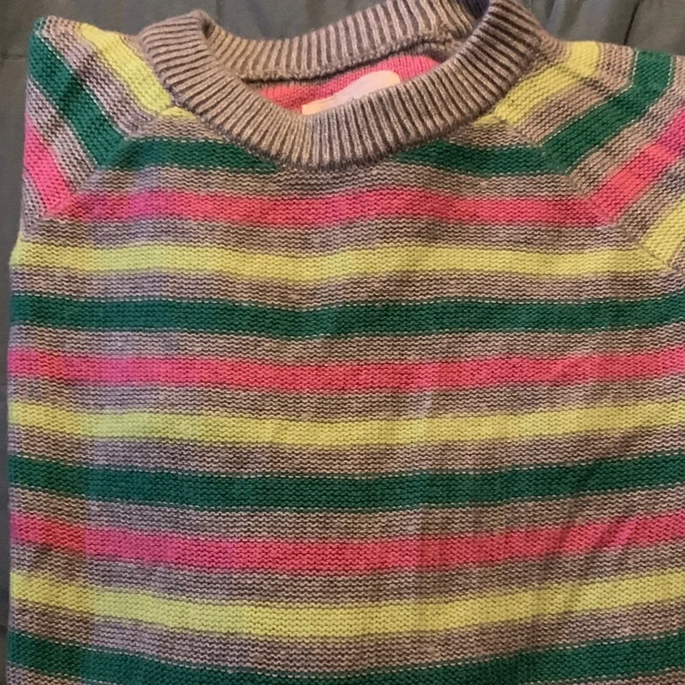 Lou & Grey rare Deadstock small Multicolor colorful rainbow 🌈 Striped Sweater - Picture 5 of 5